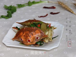 #trust之美# Fried Crab with Ginger and Green Onion recipe