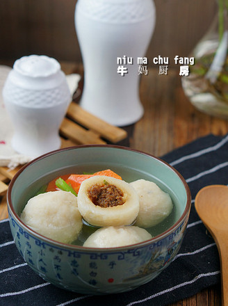 Double Vegetable Fish Ball Soup