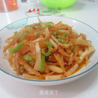 Fried Sea Dried Fish with Salted Radish recipe