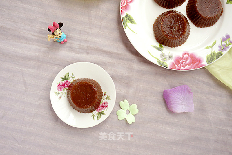 Soft Glutinous Brown Sugar Rose Cake recipe