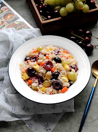 Fried Rice with Fruit and Egg recipe