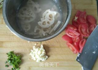 Cold Tomato Lotus Root Slices recipe