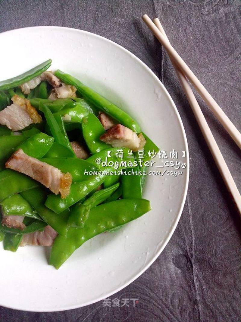 【fried Pork with Snow Pea】 recipe