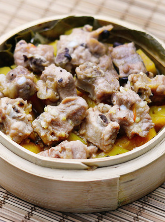 Steamed Pork Ribs with Lotus Squash recipe