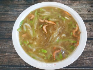 Shrimp Skin Gourd Vermicelli Soup recipe