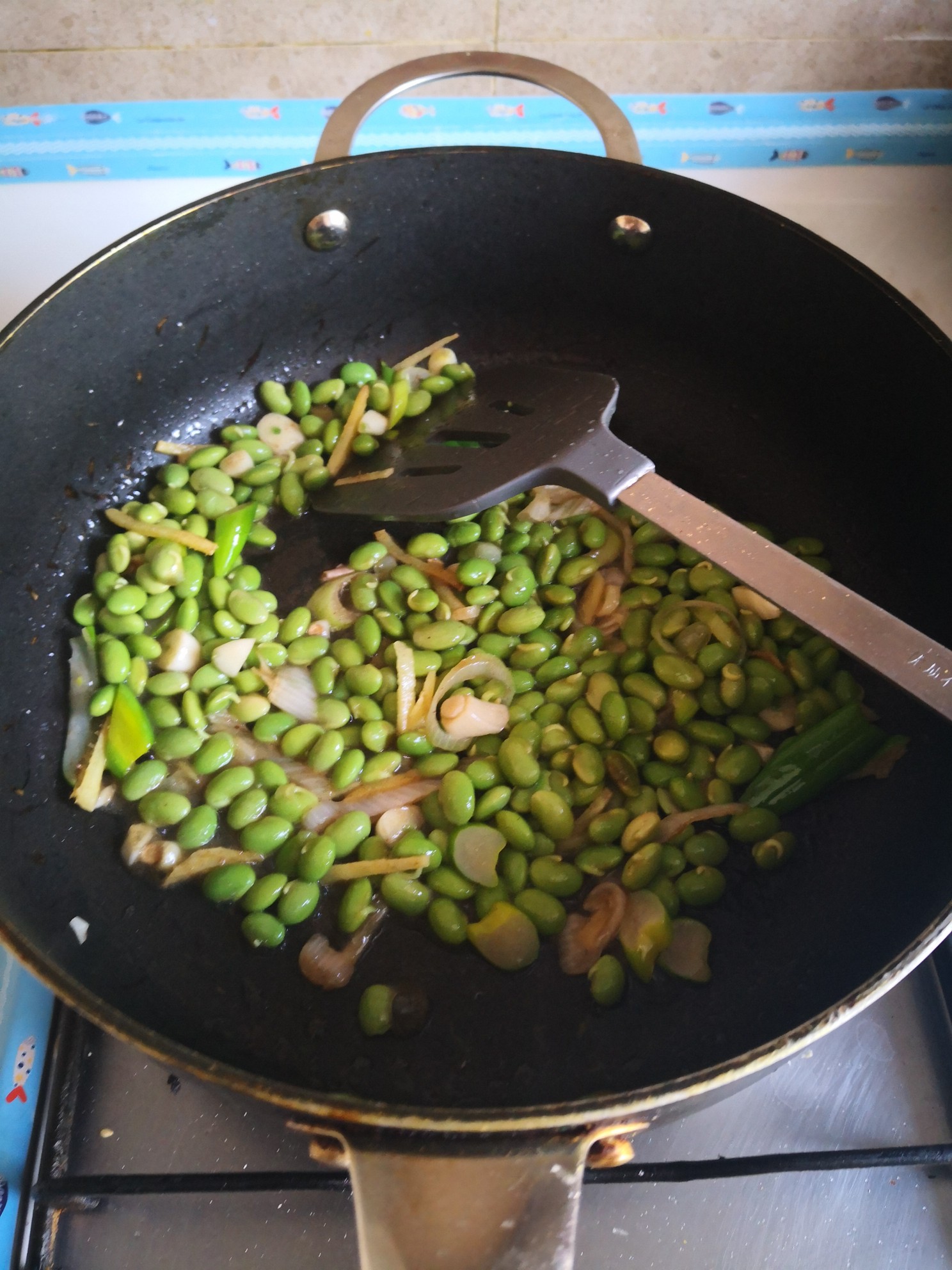 Stir-fried Green Beans with Sausage recipe