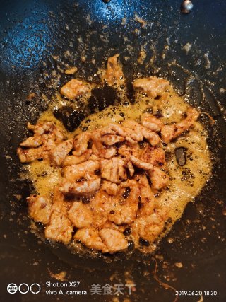 Fried Beans with Pork Slices recipe