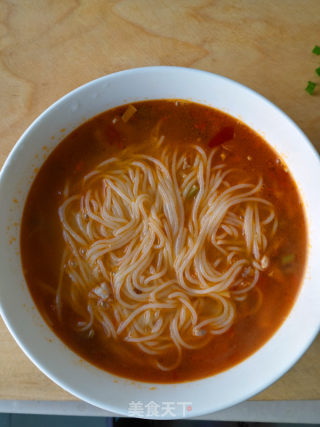 Rice Noodles with Capers and Pork recipe