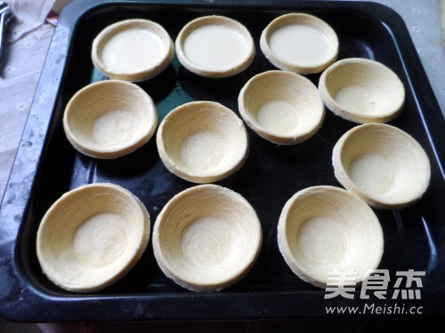 Blueberry Sauce Egg Tart recipe