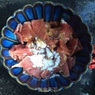 Fried Cucumber with Sliced Pork recipe