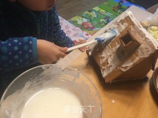 Gingerbread House for The Night---made Gingerbread House Made by Children recipe