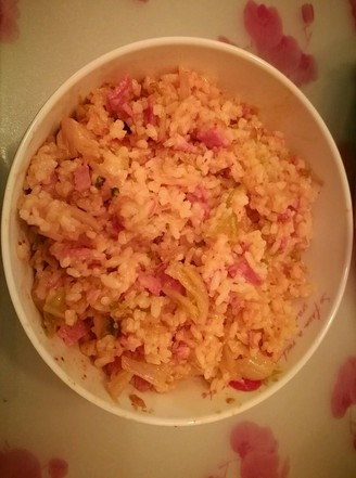 Spicy Cabbage and Bacon Fried Rice recipe