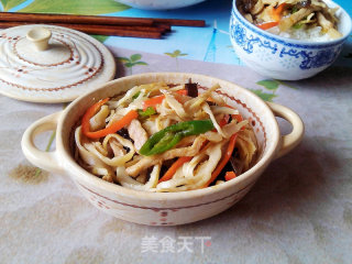 Crispy Bamboo Shoots with Shredded Pork recipe