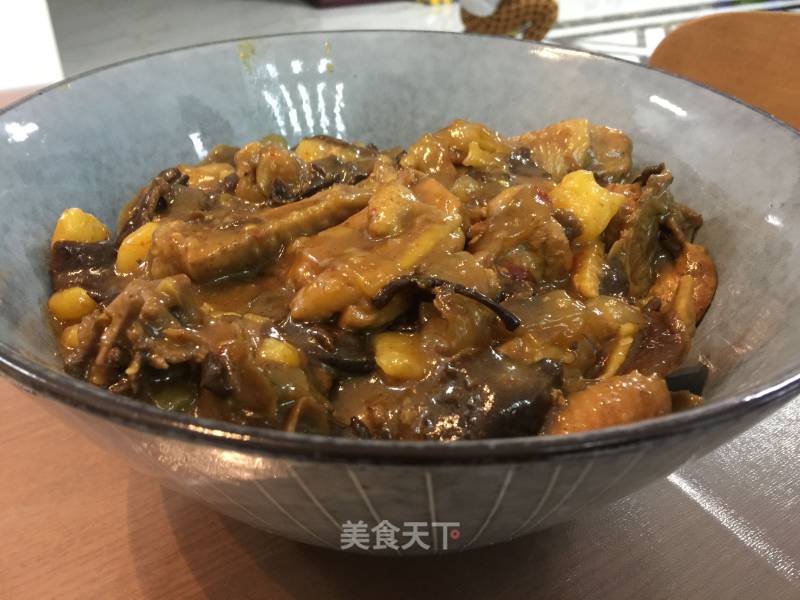 【northeast】mushroom Stewed with Chicken and Chicken in Forest Area recipe