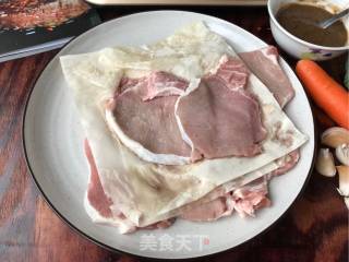 #东 Shot Steak Machine# Garlic Black Pepper Pork Chops recipe