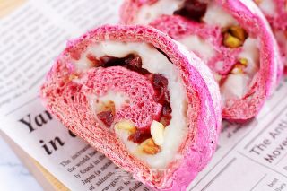 Dragon Fruit Mochi Bread recipe