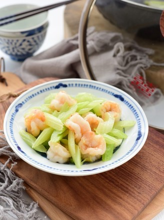 Celery Fried Shrimp recipe