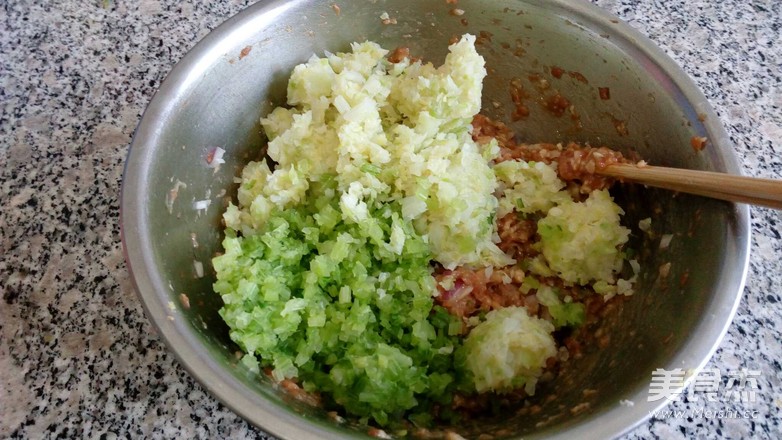 Celery, Cabbage and Meat Buns recipe