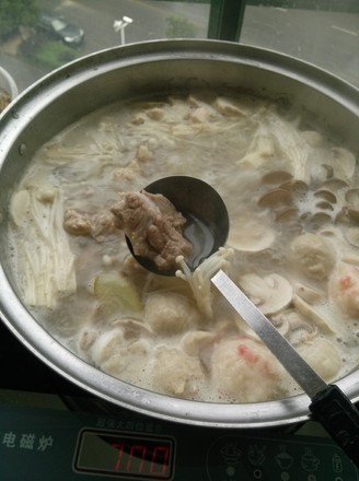Pork Ribs and Mushroom Hot Pot Soup Base