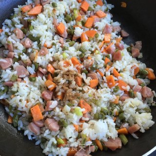 Sour Cowpea Sausage Fried Rice recipe