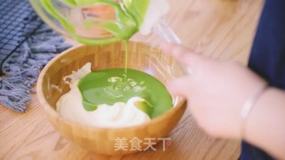 Matcha Two-tone Mousse recipe