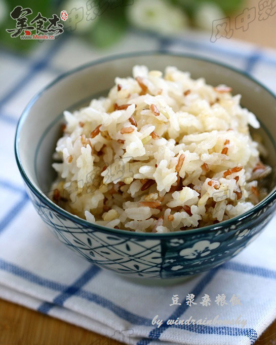 Soy Milk and Mixed Grain Rice recipe