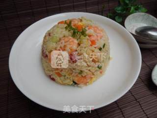 Fried Rice with Shrimp and Egg recipe