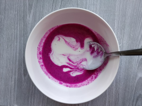 Gradient Color Juice Yogurt Cup recipe