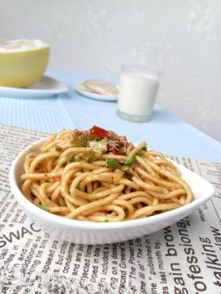 Hot Noodles with Sesame Paste recipe