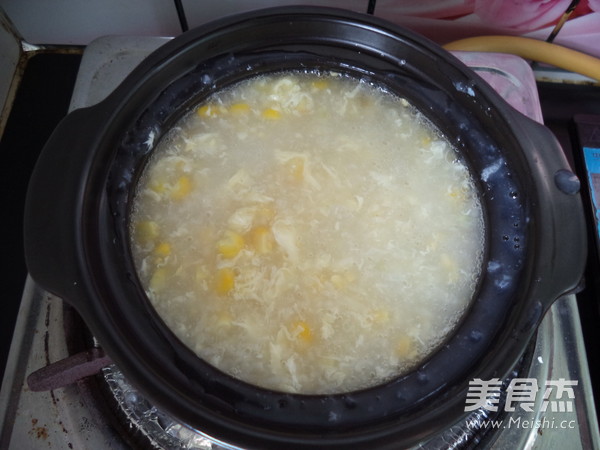 Corn Egg Porridge recipe