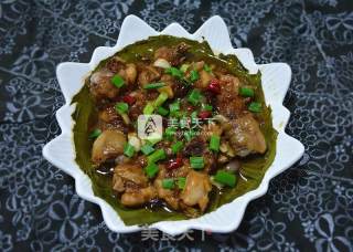 Steamed Chicken with Lotus Leaf recipe