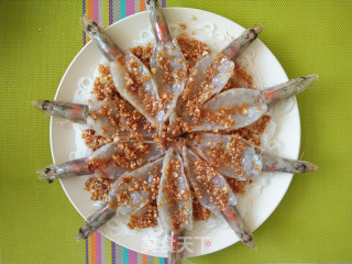 [open Back Shrimp with Garlic Vermicelli] recipe