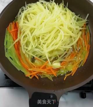 Vegetarian Stir-fried Three Silk recipe