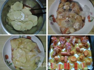 Roasted Chicken Wings, Fish Balls, Potato Chips recipe