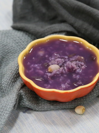 Purple Sweet Potato and Lotus Seed Gorgon Congee recipe