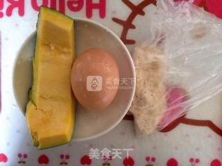 Baby Pumpkin Steamed Egg Yolk recipe