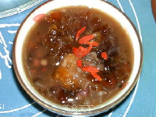 Red Bean Peach Gum White Fungus Soup recipe
