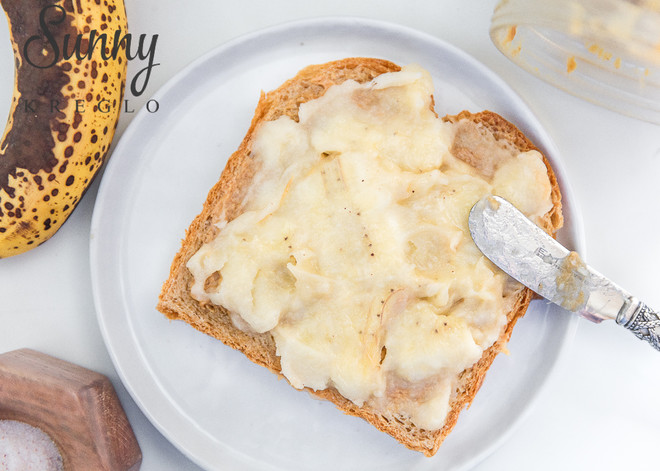 Banana Mashed Peanut Butter Sandwich (my Appetite Stabilizer) | Health·three Meals recipe