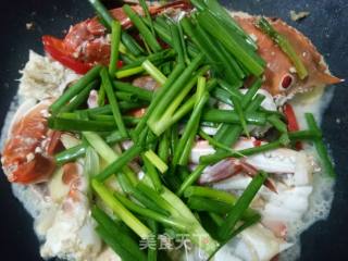 Fried Crab with Ginger and Spring Onion recipe