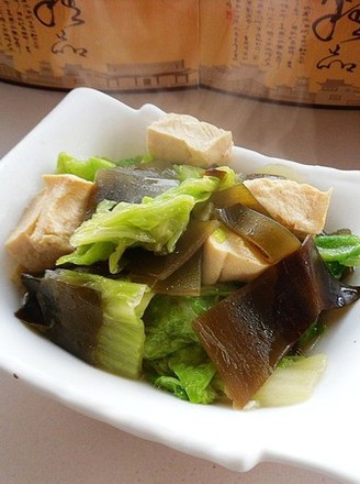 Tofu with Kelp and Cabbage