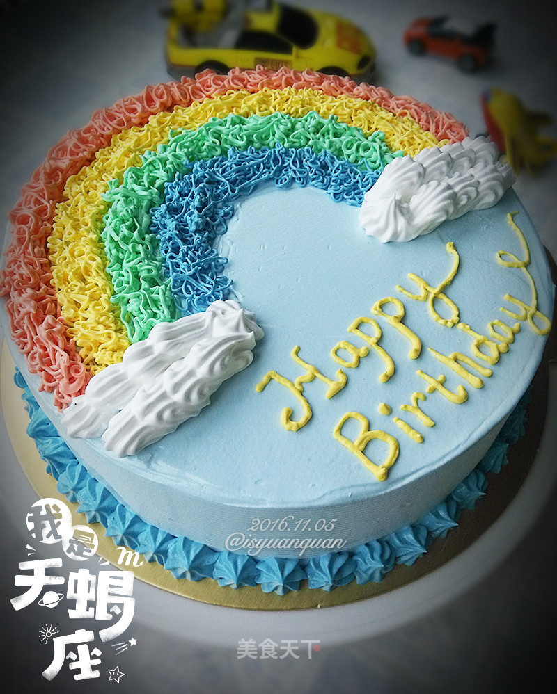 #trust之美#rainbow Birthday Cake