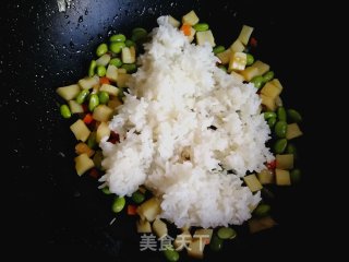 Fried Rice with Spring Bamboo Shoots and Edamame recipe