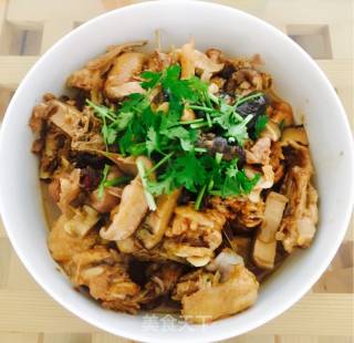 Stewed Chicken with Mushrooms recipe