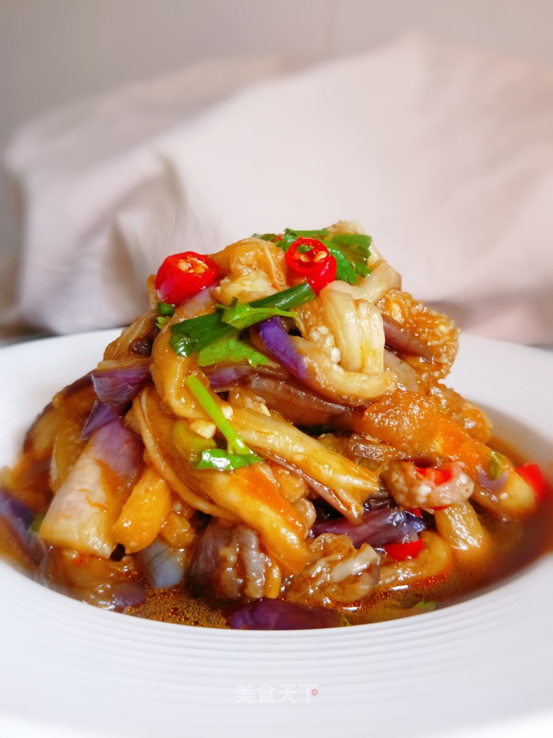 Shredded Eggplant with Cold Dressing recipe