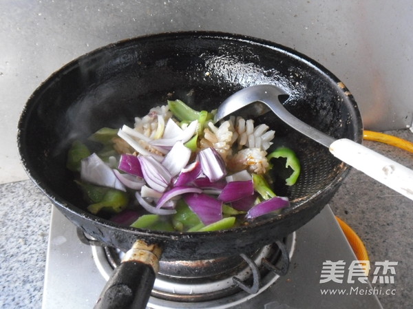 Spicy Fried Cuttlefish Flower recipe