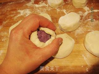 Purple Sweet Potato Mantou recipe