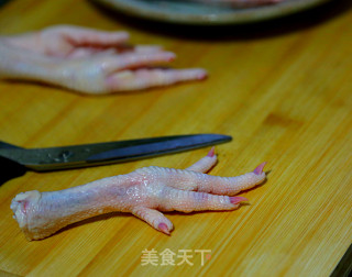 Chicken Feet Mixed with Garlic recipe