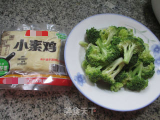 Fried Chicken with Broccoli recipe