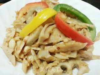 Stir-fried Lotus Root with Spicy Sauce recipe