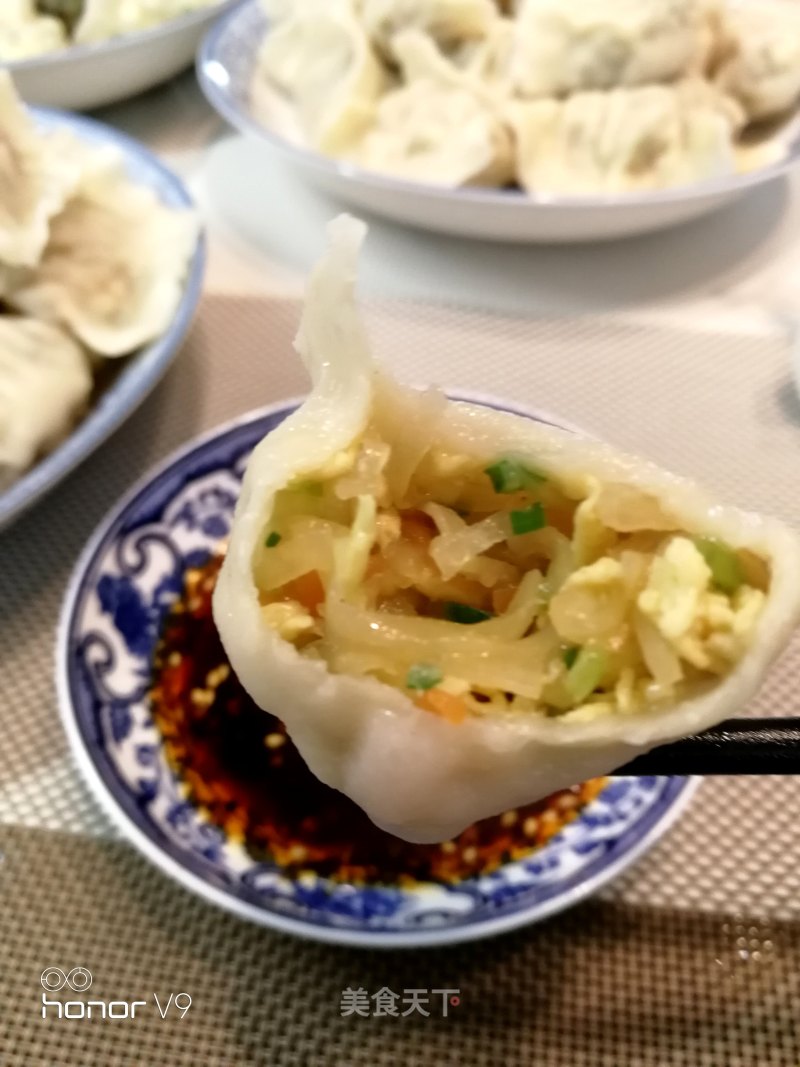 Potato and Egg Vegetarian Dumplings